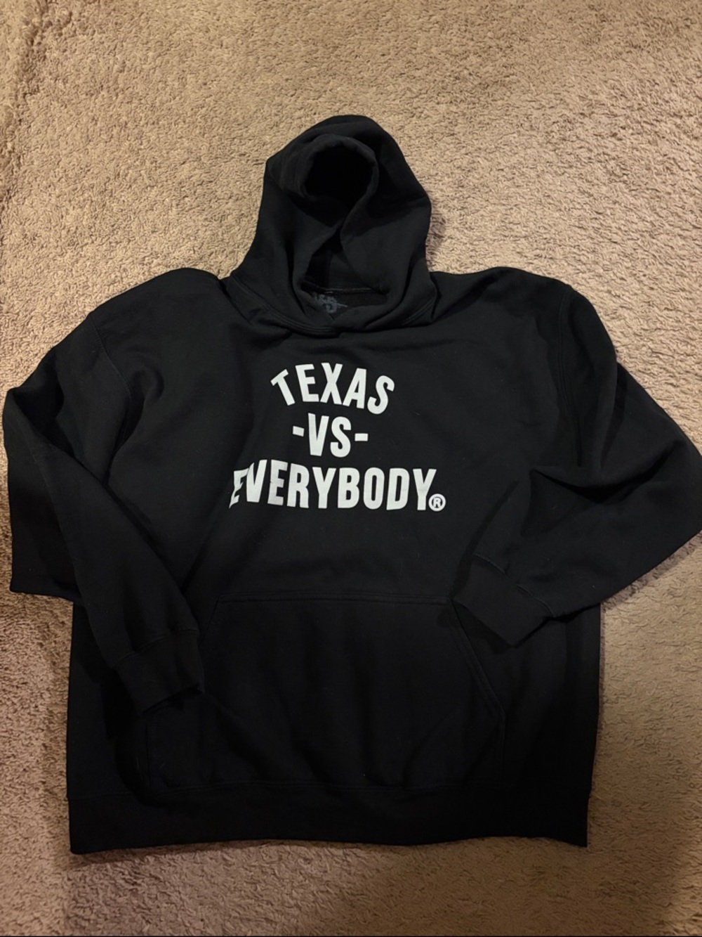 Black 'Texas Vs Everybody' Pullover Hoodie